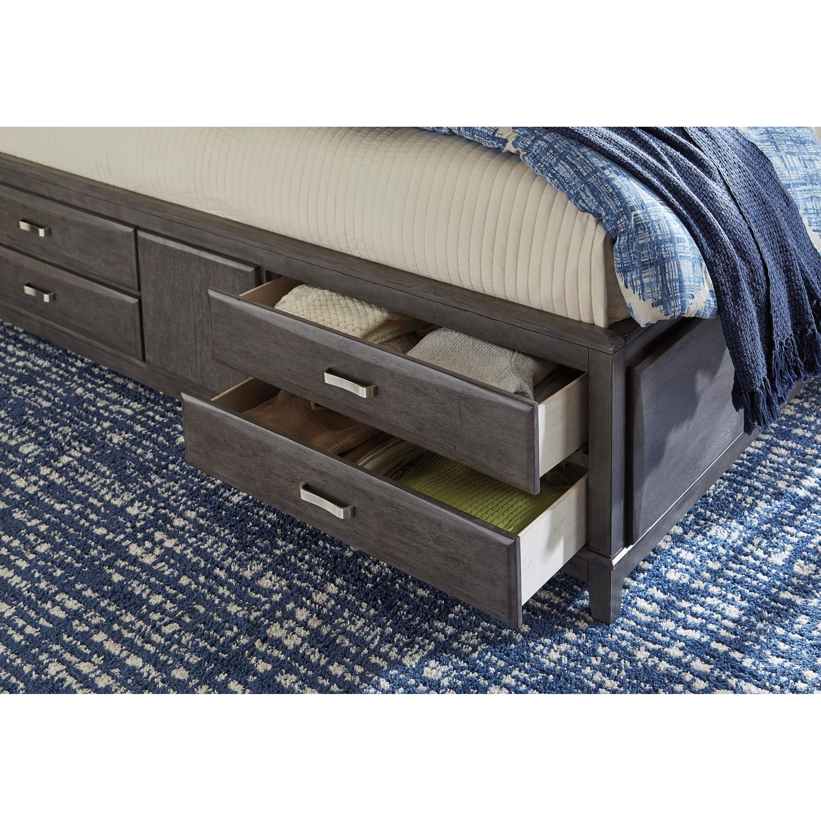 Ashley Signature Design Caitbrook B476B6 King Storage Bed with 8